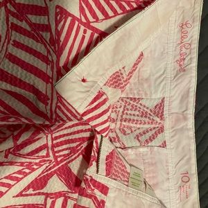 Pink and white Lilly Pulitzer Callahan Shorts sz 10